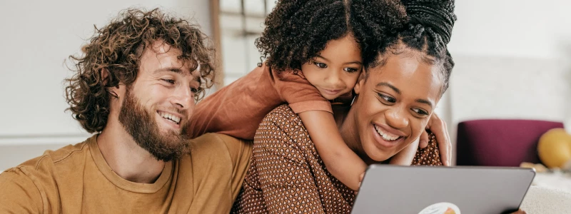 A couple looking at renovation plans